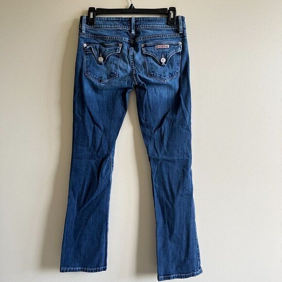 Hudson Womens Flap Beth Flare Jeans W176DHK Size 27 ELT Low Rise Blue - Picture 5 of 7